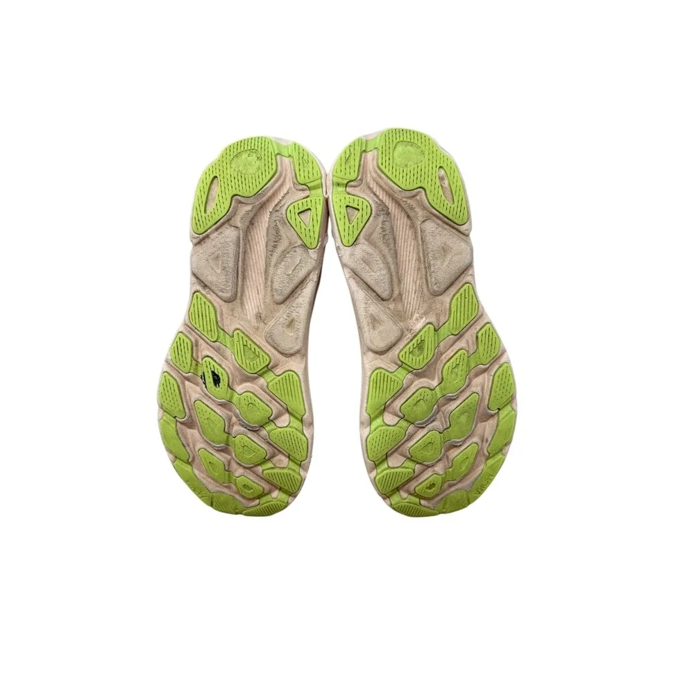 Hoka Clifton 9 Running Shoes Womens 8.5 Vanilla Sea Glass Mesh 1127896 VLS